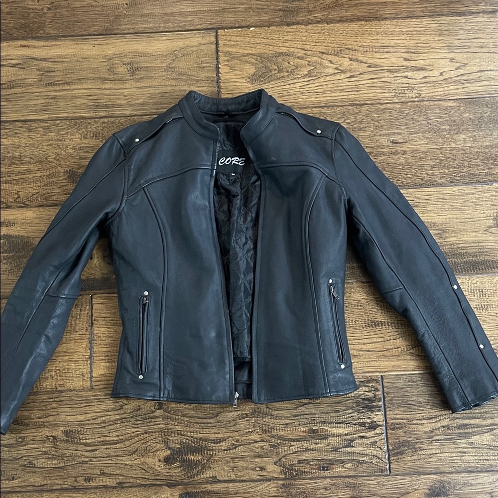 CORE Black Leather Women's Jacket